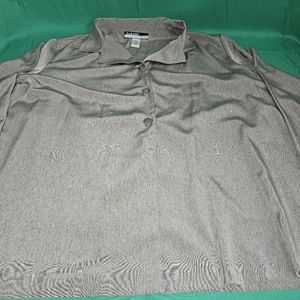 Vtg Radcliffe Blouse Long Sleeve Collared 3‎ Button Size 2XL Montgomery Ward NWT